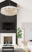 32 Light Chandelier by Crystorama - Hayes Collection, Aged Brass Finish - HAY-1409-AG