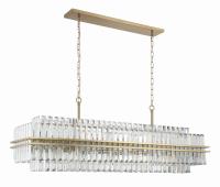 16 Light Chandelier by Crystorama - Hayes Collection, Aged Brass Finish - HAY-1417-AG