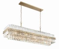 16 Light Chandelier by Crystorama - Hayes Collection, Aged Brass Finish - HAY-1417-AG