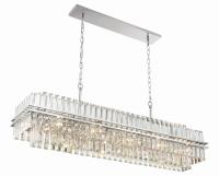 16 Light Chandelier by Crystorama - Hayes Collection, Polished Nickel Finish - HAY-1417-PN