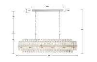 16 Light Chandelier by Crystorama - Hayes Collection, Polished Nickel Finish - HAY-1417-PN