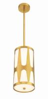 One Light Pendant by Crystorama - Royston Collection, Antique Gold Finish - ROY-801-GA
