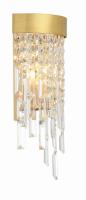 Two Light Wall Sconce by Crystorama - Winfield Collection, Antique Gold Finish - WIN-212-GA-CL-MWP