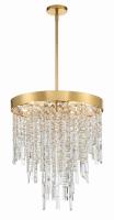 Five Light Chandelier by Crystorama - Winfield Collection, Antique Gold Finish - WIN-215-GA-CL-MWP