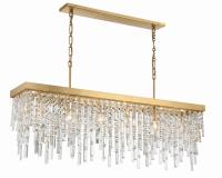 Six Light Chandelier by Crystorama - Winfield Collection, Antique Gold Finish - WIN-217-GA-CL-MWP