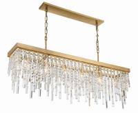 Six Light Chandelier by Crystorama - Winfield Collection, Antique Gold Finish - WIN-217-GA-CL-MWP