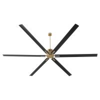 120" Ceiling Fan by Quorum - Zeus Collection, Aged Brass Finish - 101206-80