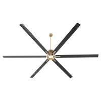 120" Ceiling Fan by Quorum - Zeus Collection, Aged Brass Finish - 101206-80