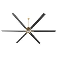 120" Ceiling Fan by Quorum - Zeus Collection, Aged Brass Finish - 101206-80