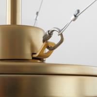 120" Ceiling Fan by Quorum - Zeus Collection, Aged Brass Finish - 101206-80