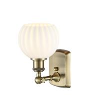 One Light Wall Sconce by Innovations - Ballston Collection, Antique Brass Finish - 516-1W-AB-G1217-6WV