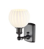 One Light Wall Sconce by Innovations - Ballston Collection, Oil Rubbed Bronze Finish - 516-1W-OB-G1217-6WV