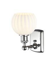 One Light Wall Sconce by Innovations - Ballston Collection, Polished Chrome Finish - 516-1W-PC-G1217-6WV