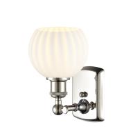 One Light Wall Sconce by Innovations - Ballston Collection, Polished Nickel Finish - 516-1W-PN-G1217-6WV