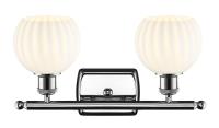 Two Light Bath Vanity by Innovations - Ballston Collection, Polished Chrome Finish - 516-2W-PC-G1217-6WV