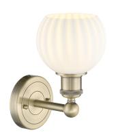 One Light Wall Sconce by Innovations - Edison Collection, Antique Brass Finish - 616-1W-AB-G1217-6WV