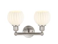 Two Light Bath Vanity by Innovations - Edison Collection, Brushed Satin Nickel Finish - 616-2W-SN-G1217-6WV