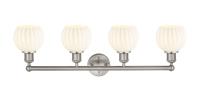 Four Light Bath Vanity by Innovations - Edison Collection, Brushed Satin Nickel Finish - 616-4W-SN-G1217-6WV