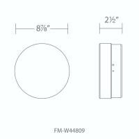 LED Outdoor Flush Mount by Modern Forms - Pi Collection, Black Finish - FM-W44809-27-BK