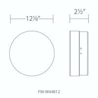 LED Outdoor Flush Mount by Modern Forms - Pi Collection, Black Finish - FM-W44812-27-BK