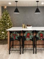 Three Light Pendant by Crystorama - Xavier Collection, Matte Black Finish - XAV-B8305-MK