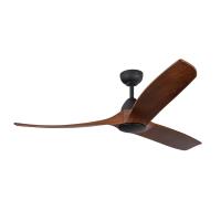 60"Ceiling Fan by Kuzco Lighting - Baylor Collection, Matte Black/Dark Walnut Finish - CF77860-MB/DW