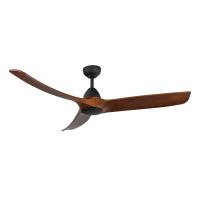 60"Ceiling Fan by Kuzco Lighting - Baylor Collection, Matte Black/Dark Walnut Finish - CF77860-MB/DW
