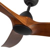 60"Ceiling Fan by Kuzco Lighting - Baylor Collection, Matte Black/Dark Walnut Finish - CF77860-MB/DW
