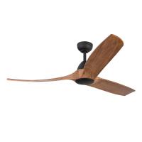 60"Ceiling Fan by Kuzco Lighting - Baylor Collection, Matte Black/Natural Wood Finish - CF77860-MB/NW