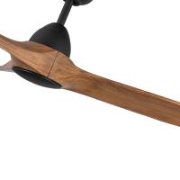 60"Ceiling Fan by Kuzco Lighting - Baylor Collection, Matte Black/Natural Wood Finish - CF77860-MB/NW