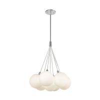 LED Chandelier by Kuzco Lighting - Bolla Collection, Opal Glass Finish - CH3117-OP