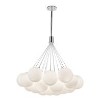 LED Chandelier by Kuzco Lighting - Bolla Collection, Opal Glass Finish - CH3128-OP