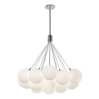 LED Chandelier by Kuzco Lighting - Bolla Collection, Opal Glass Finish - CH3128-OP