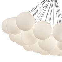 LED Chandelier by Kuzco Lighting - Bolla Collection, Opal Glass Finish - CH3128-OP