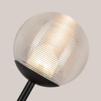 LED Exterior Wall Mount by Kuzco Lighting - Claremont Collection, Black/Clear Ribbed Glass Finish - EW78513-BK/CR