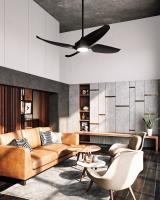 56"Ceiling Fan by Kuzco Lighting - Coronado Collection, Matte Black Finish - CF90955-MB
