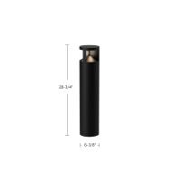 LED Exterior Bollard by Kuzco Lighting - Glen Collection, Black Finish - EB82229-BK-UNV