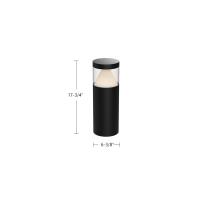 LED Exterior Bollard by Kuzco Lighting - Hanover Collection, Black Finish - EB49718-BK-UNV
