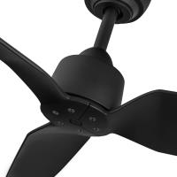 52"Exterior Ceiling Fan by Kuzco Lighting - Hugo Collection, Matte Black Finish - CF92952-MB