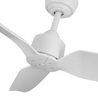 52"Exterior Ceiling Fan by Kuzco Lighting - Hugo Collection, Matte White Finish - CF92952-WH