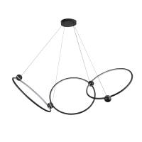 LED Chandelier by Kuzco Lighting - Isho Collection, Black Finish - CH17703-BK