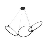 LED Chandelier by Kuzco Lighting - Isho Collection, Black Finish - CH17703-BK