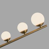 LED Chandelier by Kuzco Lighting - Cypress Collection, Brushed Gold/Opal Glass Finish - CH55524-BG/OP