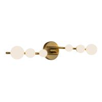 LED Vanity by Kuzco Lighting - Cypress Collection, Brushed Gold/Opal Glass Finish - VL55529-BG/OP