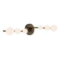 LED Vanity by Kuzco Lighting - Cypress Collection, Black/Opal Glass Finish - VL55529-BK/OP