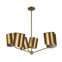 Six Light Chandelier by Kuzco Lighting - Keiko Collection, Brushed Gold Finish - CH58830-BG