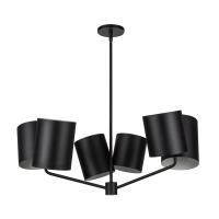 Six Light Chandelier by Kuzco Lighting - Keiko Collection, Black Finish - CH58830-BK