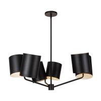 Six Light Chandelier by Kuzco Lighting - Keiko Collection, Black Finish - CH58830-BK