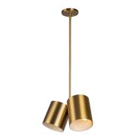 Two Light Pendant by Kuzco Lighting - Keiko Collection, Brushed Gold Finish - PD58814-BG