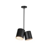 Two Light Pendant by Kuzco Lighting - Keiko Collection, Black Finish - PD58814-BK